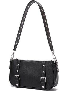 Y2K Purse Small Shoulder Bag for Women Punk Style Studded Handbag